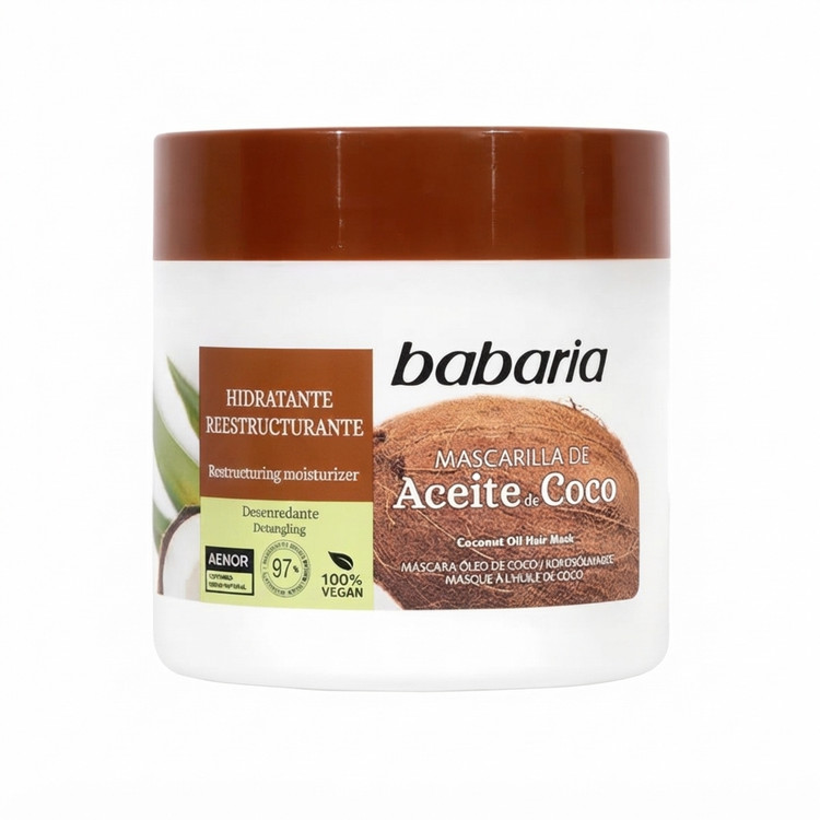 ماسک مو رطوبت رسان و ضد گره باباریا مدل ACEITO DE COCO