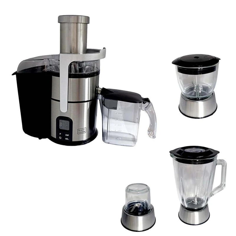 آبمیوه گیری چهار کاره بلک کوکر مدل BC-JS767 | آبمیوه‌گیر، مخلوط‌کن، آسیاب و خردکن 800 وات